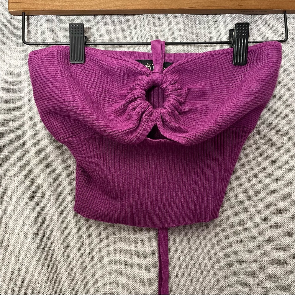 Almost Famous - Tube Top with Tie Neck